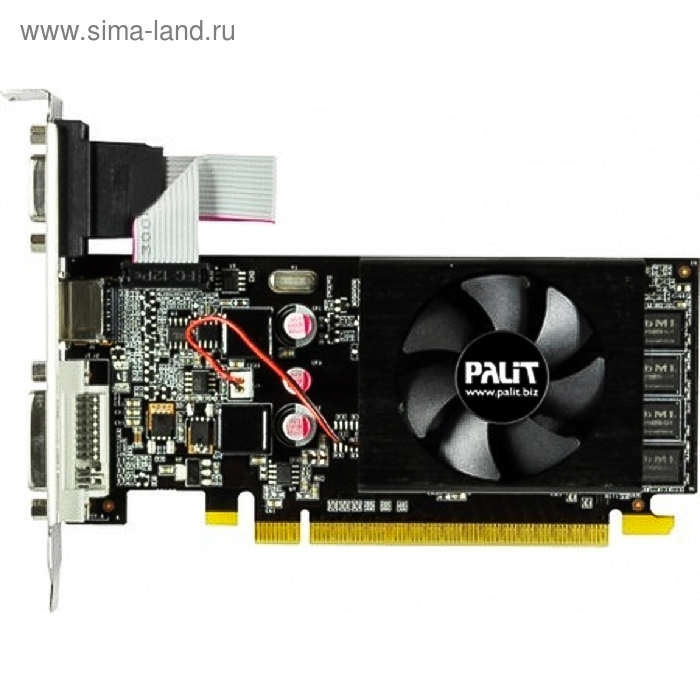 Видеокарта Palit GeForce GT 610 (PA-GT610-2GD3) 2G,64bit,DDR3,810/1070,OEM - Фото 1