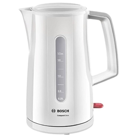 Чайник электрический Bosch TWK3A011 CTWK20, пластик, 1.7 л, 2400 Вт, белый 1497890