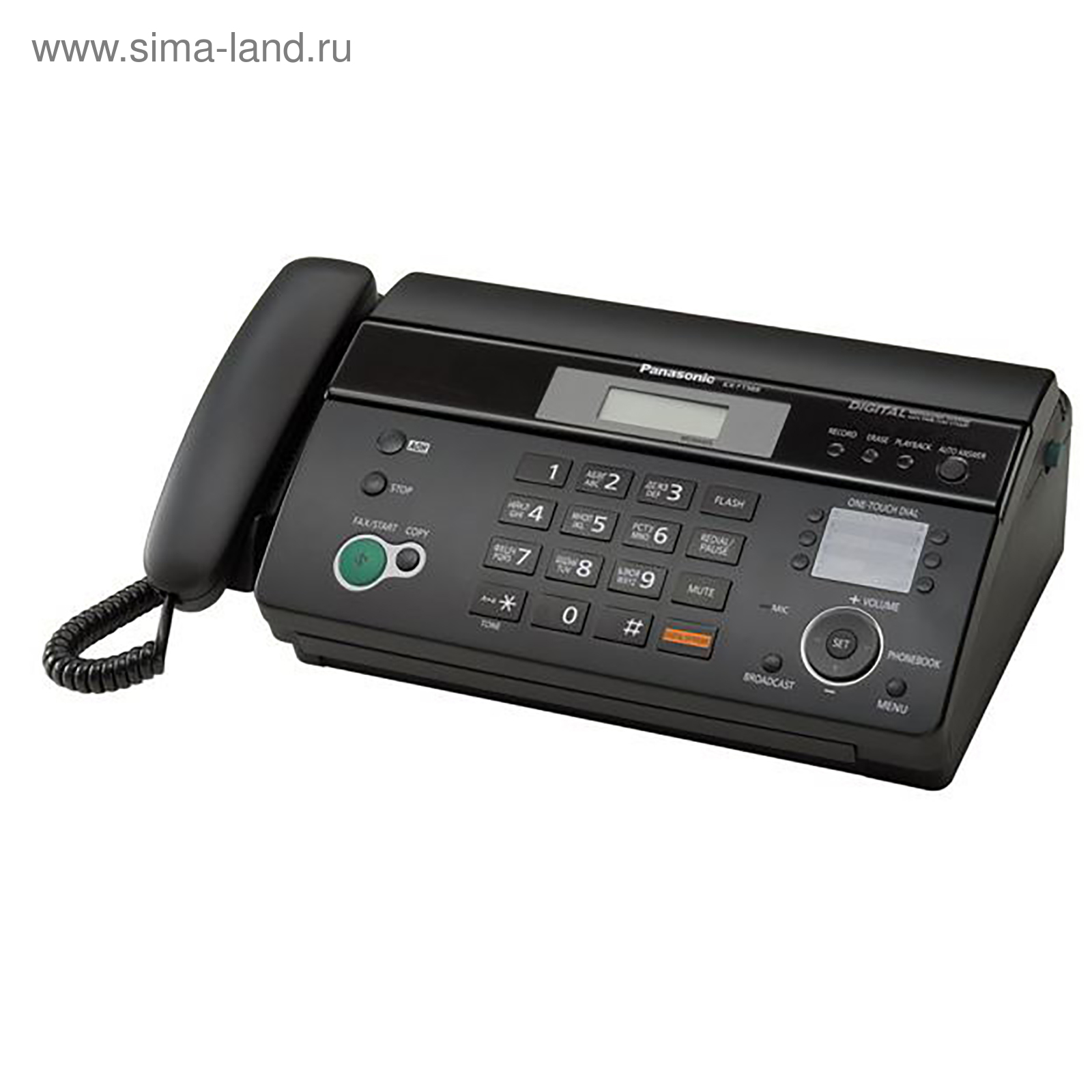 Факс на термобумаге Panasonic KX-FT988RU-B (1453342) - Купить по цене от 9  135.00 руб. | Интернет магазин SIMA-LAND.RU