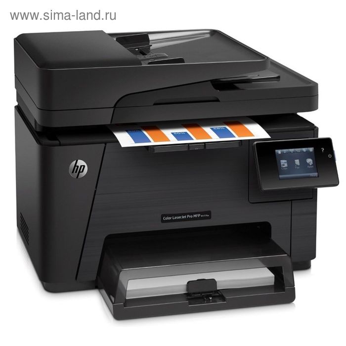 МФУ, лаз цв печать HP Color LaserJet Pro M177fw (CZ165A) A4 WiFi - Фото 1