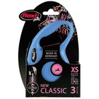 Рулетка Flexi New Classic XS (до 8 кг) 3 м трос, синяя - Фото 4