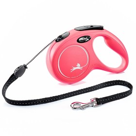Рулетка Flexi  New Classic  М (до 20 кг) 5 м трос, красная 1535393