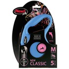 Рулетка Flexi New Classic М (до 20 кг) 5 м трос, синяя - Фото 4