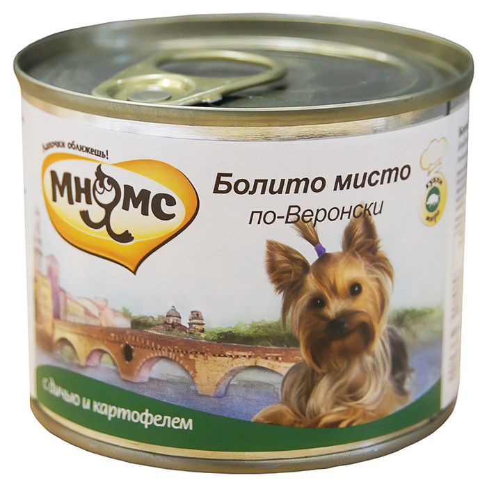 Влажный корм Мнямс "Болито мисто по-Веронски" для собак, дичь с картофелем, ж/б, 200 г - Фото 1