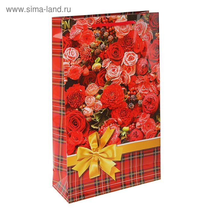 Пакет подарочный "Цветник" 40,5 х 24,8 х 9 см - Фото 1