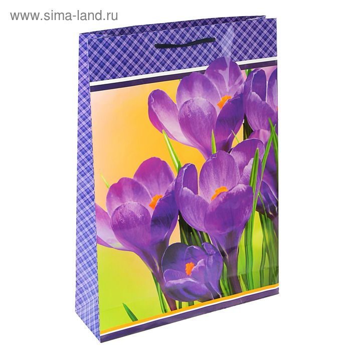Пакет подарочный "Фиолетовое очарование" 47 х 33 х 10 см - Фото 1