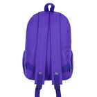 Рюкзак молодёжный на молнии "Бабочки", 1 отдел, 3 наружных кармана, цвет сиреневый - Фото 3