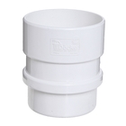 Муфта соединительная для водостока DÖCKE LUX, цвет пломбир - Фото 1