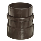 Муфта соединительная для водостока DÖCKE LUX, цвет шоколад - Фото 2