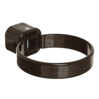 Хомут универсальный для водосточной трубы DÖCKE LUX, цвет шоколад