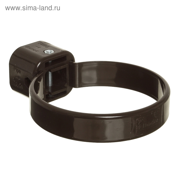 Хомут универсальный для водосточной трубы DÖCKE LUX, цвет шоколад - Фото 1