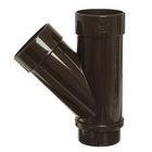 Тройник для водосточной трубы DÖCKE LUX, 45°, цвет шоколад 1501709