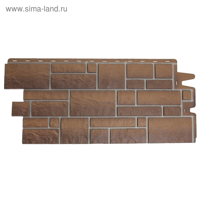 Панель фасадная DÖCKE - R BURG, 946×445 мм, цвет кукурузный, 0.42 м² - Фото 1