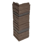 Угол для фасадных панелей DÖCKE STEIN, цвет тёмный орех - Фото 1