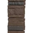 Угол для фасадных панелей DÖCKE STEIN, цвет тёмный орех - Фото 2