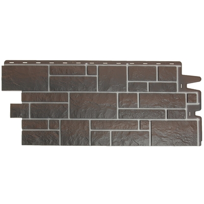 Панель фасадная DÖCKE - R BURG, 946×445 мм, цвет земляной, 0.42 м²