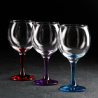 Набор бокалов для вина Enjoy, 290 мл, 3 шт, цвет МИКС - Фото 2