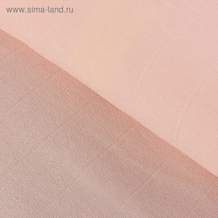 Бумага гофрированная, 969 "Светло-розовая", 50 см х 2,5 м - Фото 1