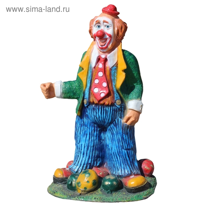 Садовая фигура "Клоун с шарами" - Фото 1