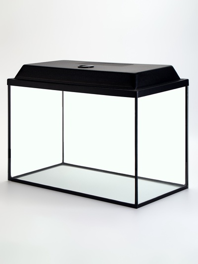 Аквариум «Прямоугольный» с крышкой, 60 л, 56×29×36/41 см, чёрный