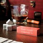 Камни для виски «Самому сильному и надёжному», натуральный стеатит, 4 шт. - Фото 1