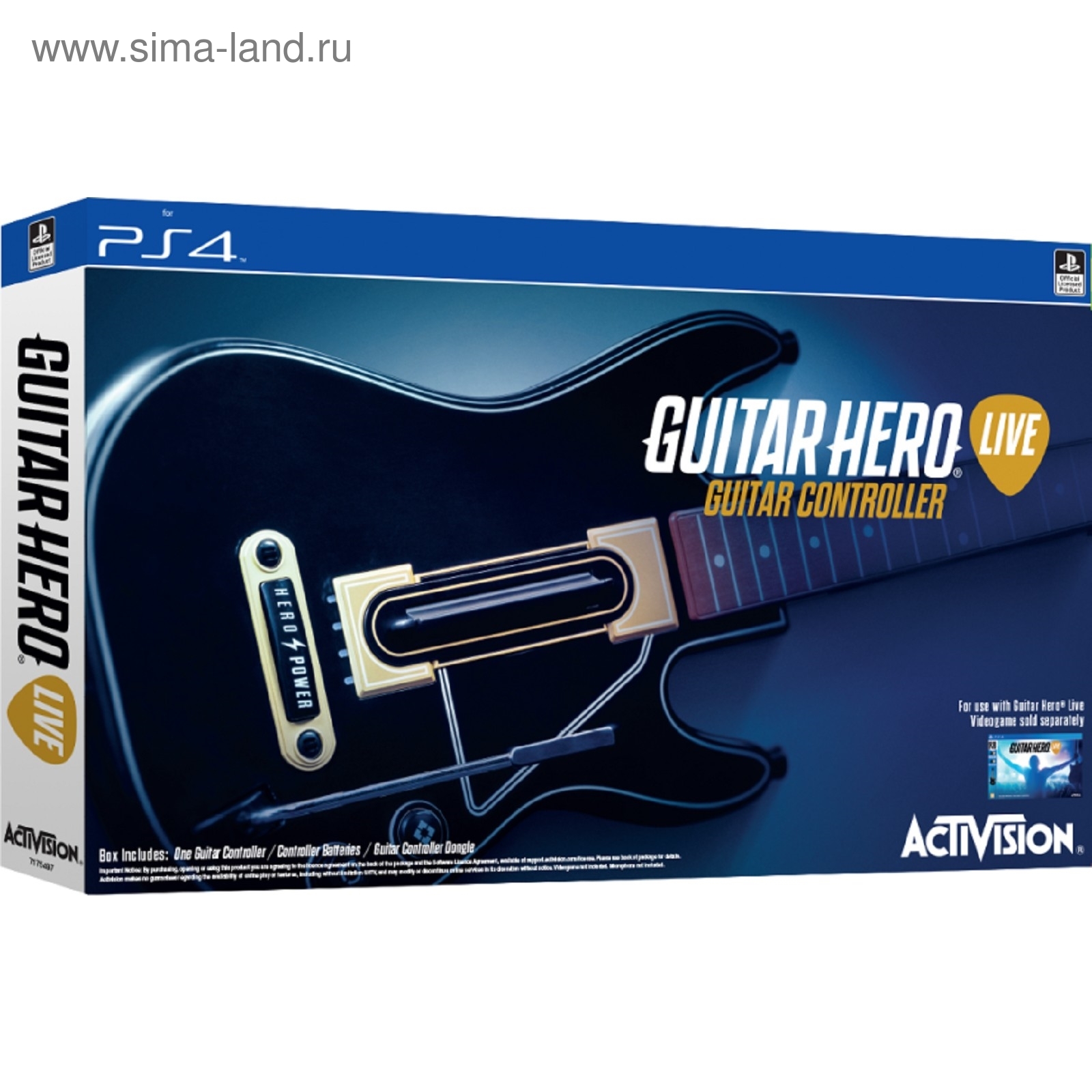 Игра для Sony PlayStation 4 Guitar Hero Live Controller. Гитара (1532110) -  Купить по цене от 3 998.87 руб. | Интернет магазин SIMA-LAND.RU