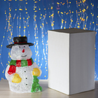 Фигура акрил. "Снеговик с елкой" 29х24х45 см, 50 LED, 8 режимов, 220V, БЕЛЫЙ - Фото 3