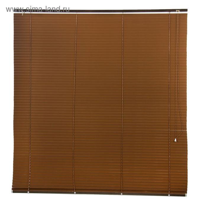 Жалюзи горизонтальные 150×160 см, цвет коричневый УЦЕНКА - Фото 1