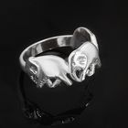 Кольцо "Три слона", размер 18, цвет чернёное серебро - Фото 1