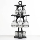 Мини-бар 18 пр вино, гравировка "Изящный" 240/55/50 мл - Фото 5