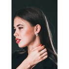 Серьги «Книра», цвет белый в золоте - Фото 2