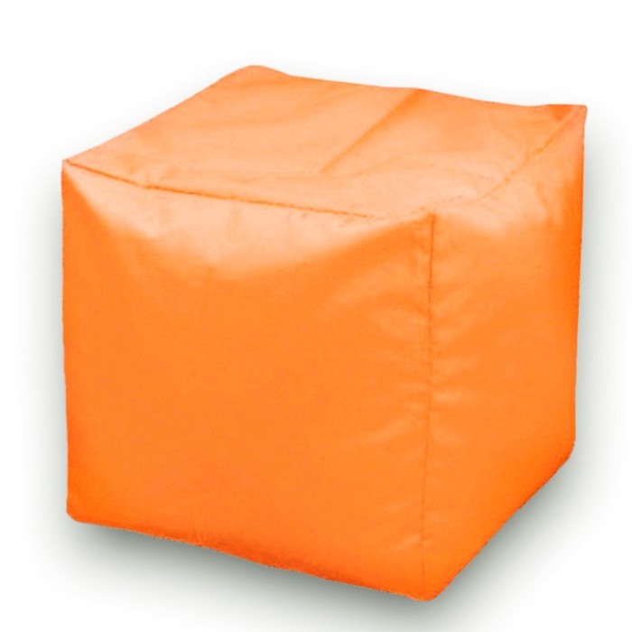 Пуфик Куб 35 см, ткань оксфорд, цвет оранжевый