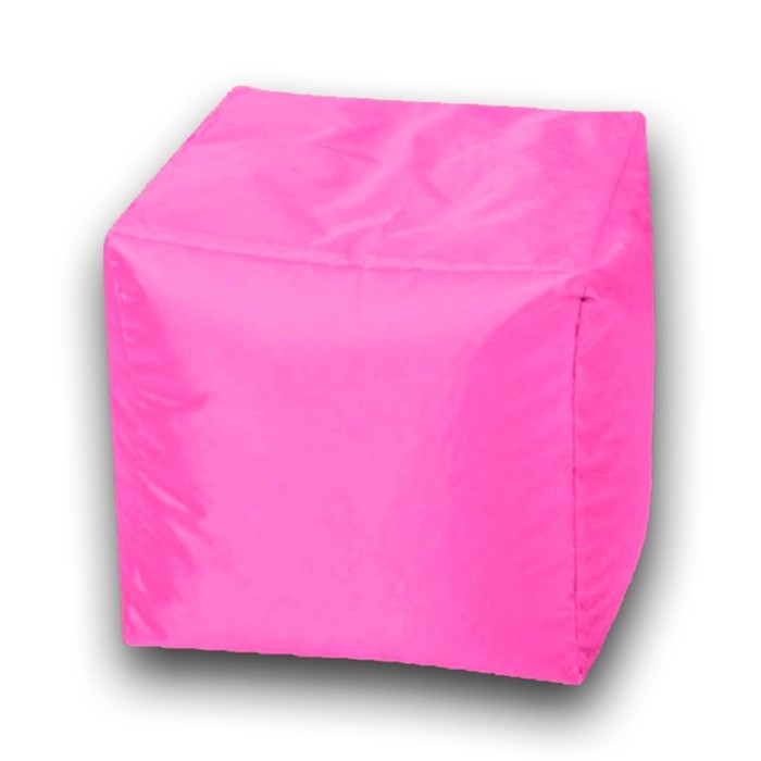 Пуфик Куб 35 см, ткань оксфорд, цвет розовый