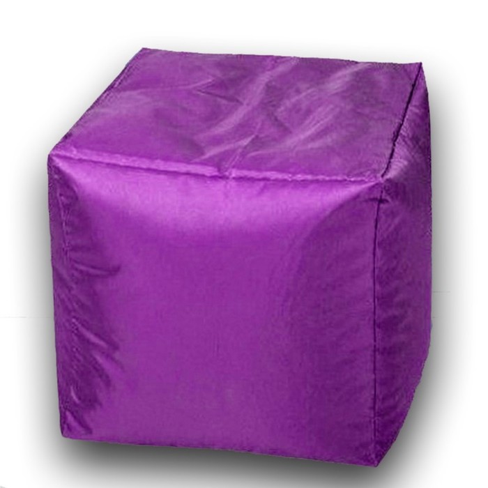 Пуфик Куб 35 см, ткань оксфорд, цвет сиреневый