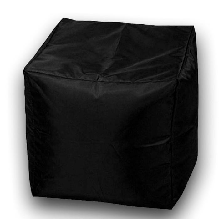 Пуфик Куб 35 см, ткань оксфорд, цвет чёрный