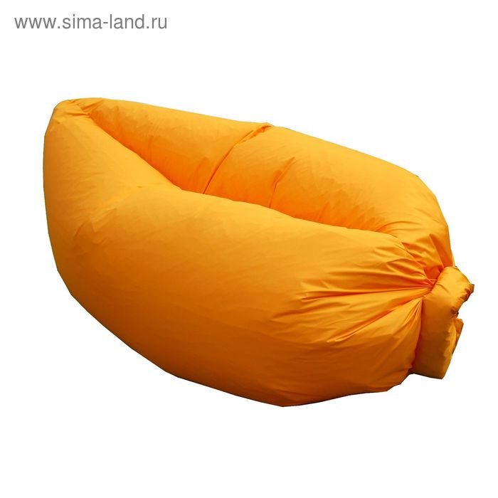Кресло-лежак Надувной, ткань нейлон, цвет оранжевый люмин