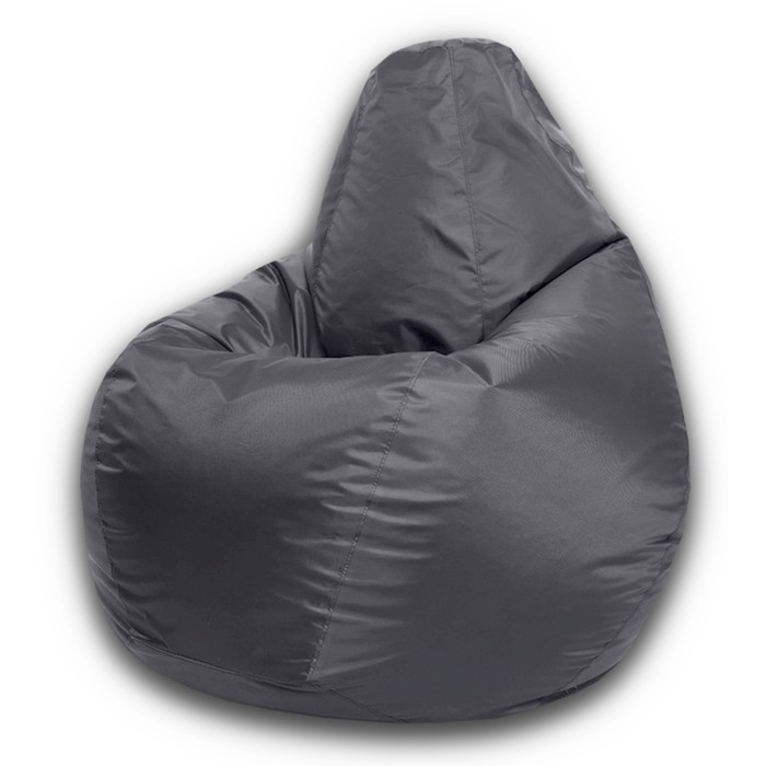 Кресло-мешок «Груша» Позитив, размер M, диаметр 70 см, высота 90 см, оксфорд, цвет серый - Фото 1
