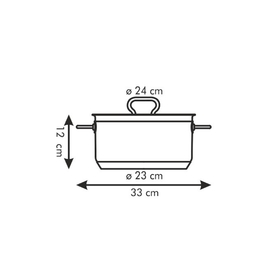 

Кастрюля Tescoma Home Profi с крышкой, d=24 см, 5 л