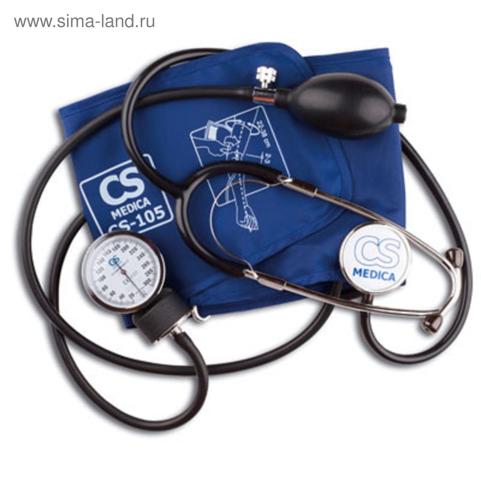 Тонометр механический CS-105, со встроенный фонендоскопом (1538839 ...
