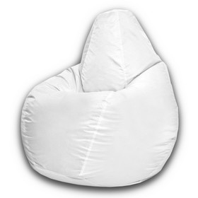 Кресло-мешок «Груша» Позитив, размер XL, диаметр 95 см, высота 125 см, оксфорд, цвет белый