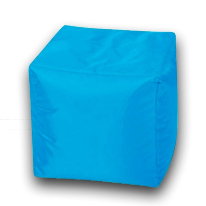 Пуфик Куб 35 см, ткань оксфорд, цвет голубой