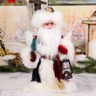Дед Мороз "Шик", в синей шубе, с фонарём, русская мелодия - Фото 1