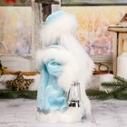 Дед Мороз "Шик", в голубой шубе, с фонарём, русская мелодия - Фото 4