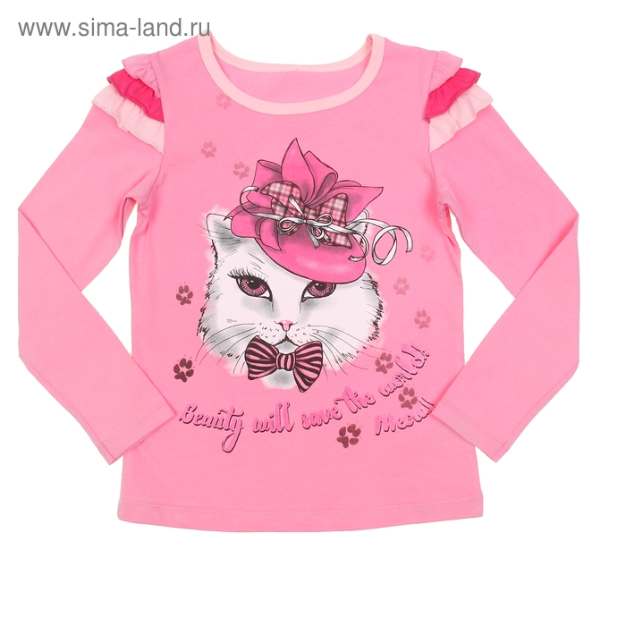 Блузка для девочки, рост 104 см, цвет розовый (арт. Л538_Д) - Фото 1