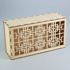 Подарочная коробка-пенал с китайским рисунком, 35,5 х 20 х 12 см, белый - Фото 1