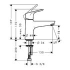 Смеситель для ванны Hansgrohe Focus для установки на борт ванны - Фото 2