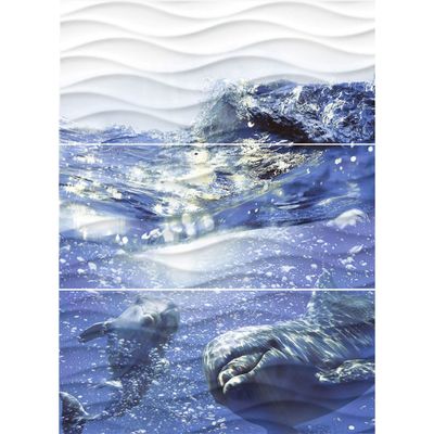 Панно Wave WA2T123D Дельфин (набор 3 шт.), фиолетовое, 600х440 мм