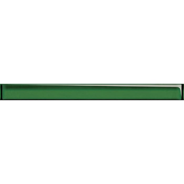 Бордюр стеклянный Universal Glass UG1H021, зелёный, 40х450 мм
