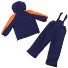 Комплект (куртка, брюки) для мальчика, рост 86 см, цвет тёмно-синий/оранжевый (арт. Ш-0147) - Фото 9