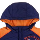 Комплект (куртка, брюки) для мальчика, рост 98 см, цвет тёмно-синий/оранжевый (арт. Ш-0147) - Фото 2